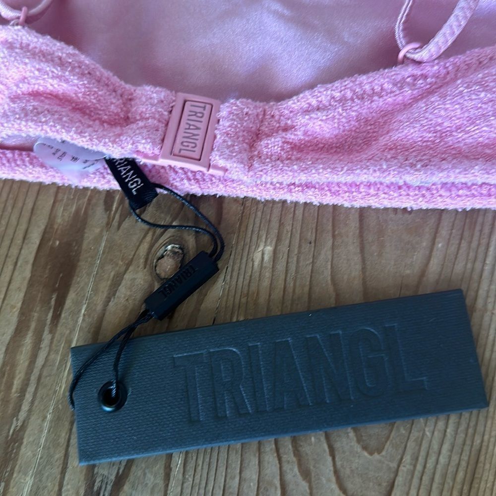 TRIANGL TOP ONLY MICA - TERRY FLOSS TOP NO BAG NEW WITH TAGS - Picture 9 of 9